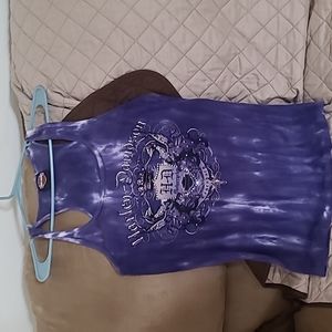 Harley Davidson women's tank top, the color is purple in size medium.